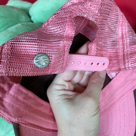 TLC Miami Ink Embroidered Sparrow + Rose Tattoo, Pink Mesh Snapback Trucker Hat - Picture 11 of 12